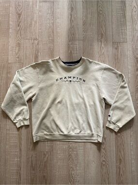 Champion Y2K Embroidered Logo Crewneck